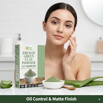 Herbs Botanica French Green Clay Powder 100% Pure & Natural Montmorillonite Clay for Face Masks, Skincare, and DIY Beauty Finely Ground Green Kaolin Clay 5.3 oz Resealable Pack