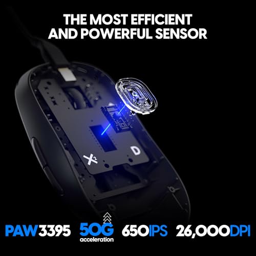 Image of Pulsar Gaming Gears X2 Wired Gaming Mouse, Ultra Lightweight, Optical Switch, 26000 DPI, Motion Sync, PAW3395 Sensor (Medium, Wired, White)