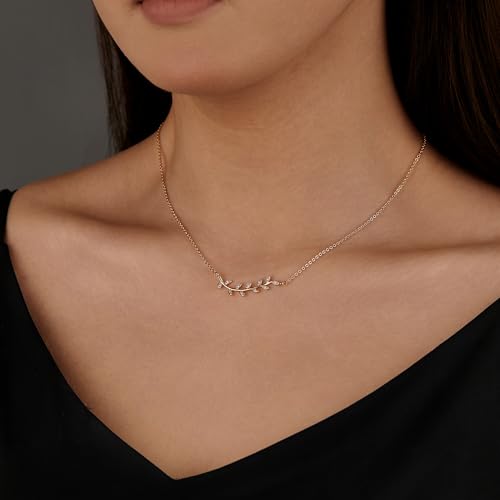 Women's 18K Gold Plated Pendant Necklace,Cubic Zirconia Dainty Gold Necklaces for Women2