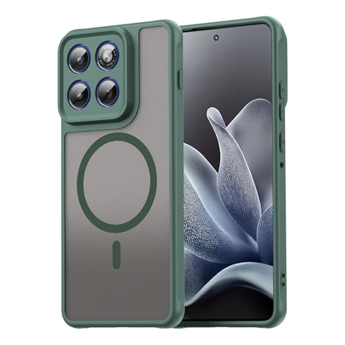 Image of Compatible with Motorola Moto X70 Air Case Cover,Compatible with MagSafe,Anti-Fall,Compatible with Motorola Edge 70 5G XT2601-2 XT2603-2 Cell Protective Phone Case Green