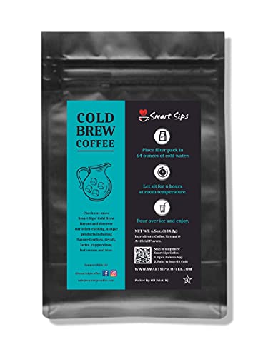 Smart Sips, Pumpkin Spice Flavored Cold Brew Coffee Packs (4 pack)