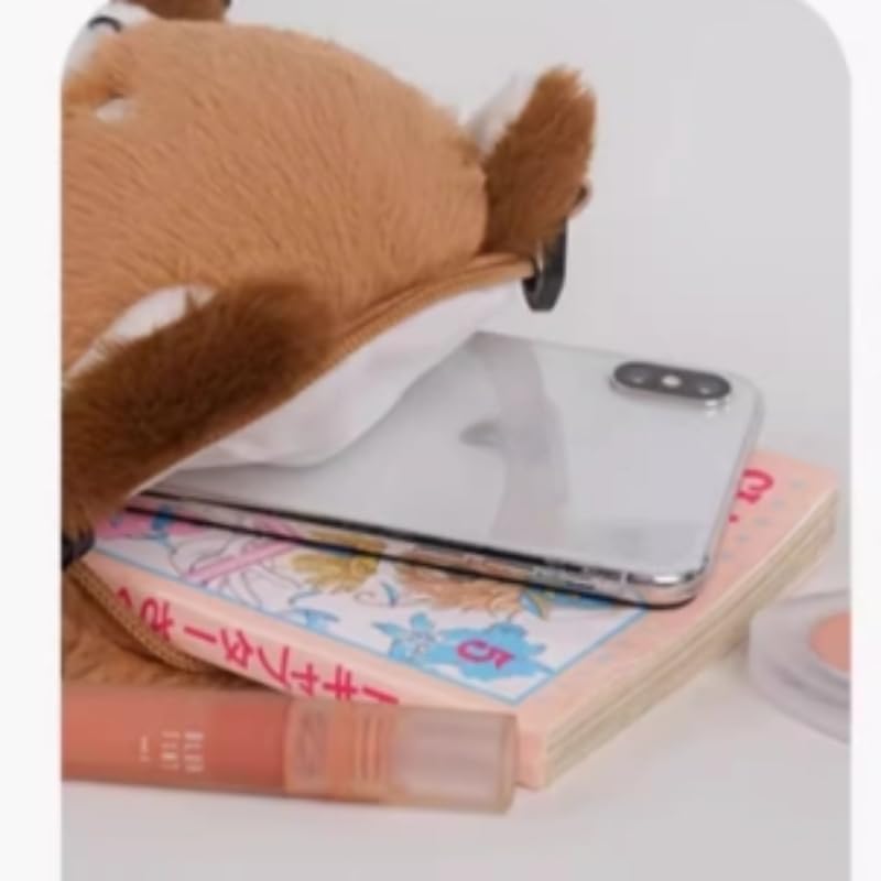 Kawaii Panda Bag Kawaii Purse Kawaii Crossbody Bag Kawaii Sling Bag Cute Plush Purse Bag Kawaii Accessories (brown,Small)4