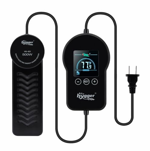 hygger 500W 800W Aquarium-Heizung, Unterwasser-Aquarium-Wasser-Heizung mit externem...