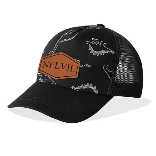 Custom Name Baby Sun Hat Personalized Toddler Hats for Boys Girls Newborn Adjustable Dinosaur Baseball Cap Cotton