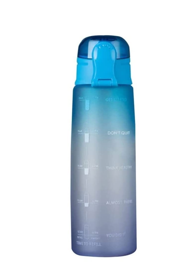 Wasserflasche für Sport Sportflaschen Einzigartiges Motivierendes Design Mit Einem Klick Geöffnete Auslaufsichere Tragbare Wasserflasche Für Das Fahrrad Nachhaltige Wasserflasche ( Blue : J , Size : 9