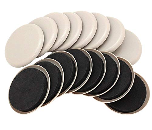 16-Pack 3.5" Reusable Furniture Mover Slider, Furniture Moving Pads, Carpet Sliders, Ideal