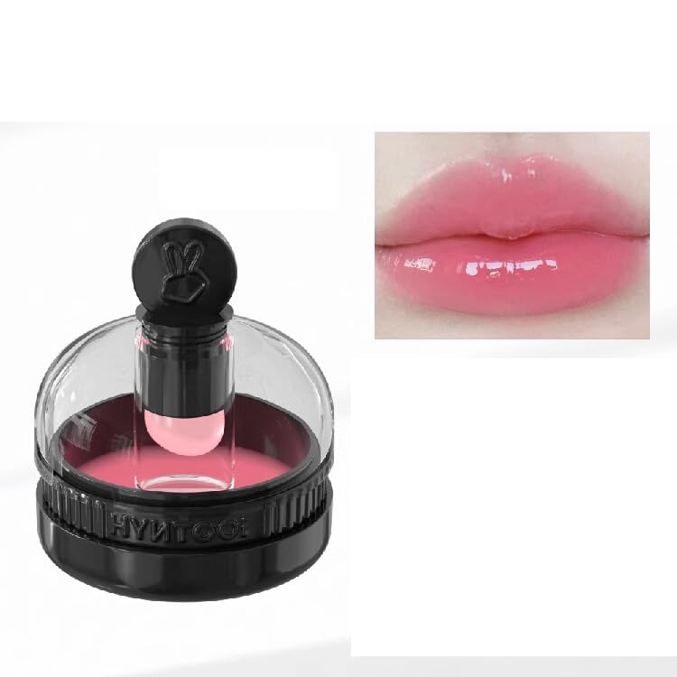 ChongTai 1 PC Macaron Canned Lip Essence High Glossy Lip Jelly, Mirror Effect Lip Glaze Mirror Effect Lip Balm, Moisturizing & Plump Lip Gloss (L05, 6g)