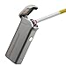 Kivors Dual Arc Lighter USB Rechargeable Windproof Electrical Plasma X Beam Arc Lighter with 800 mAh Super Volume Replaceable Battery (Grey)