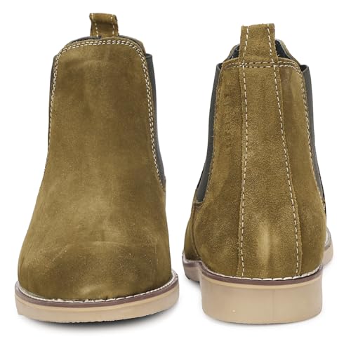 Image of Kraasa Men's Chelsea Boots for Men, Premium Vegan Leather, Fashion Ankle, Modern Casual, Smart Casual & Formal Footwear