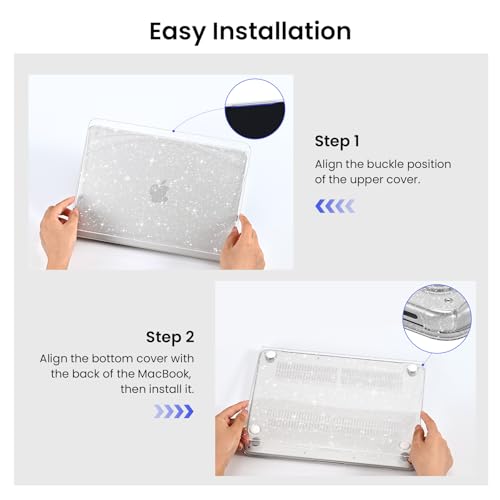 Image of BlueSwan Case for MacBook Neo Cover 13 inch 2026 A3404 Glitter Hard Shell