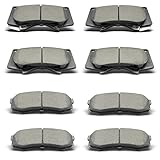 evkingauto Front Rear Ceramic Brake Pads - Fit Lexus GX460 2010-2017, GX470 2003-2009 & Toyota 4Runner 2003-2017, FJ Cruiser 2007-2014 & Sequoia 2001-2007
