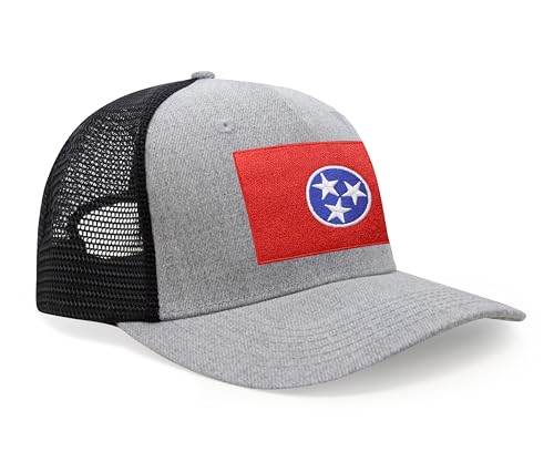 Image of International Tie State Hat for Men and Women, Adjustable Snapback Trucker Baseball Cap with Embroidered Patch