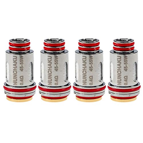 Uwell Nunchaku Coils (0,4 Ohm), DL FeCrAl Verdampferköpfe für e-Zigarette, 4 Stück