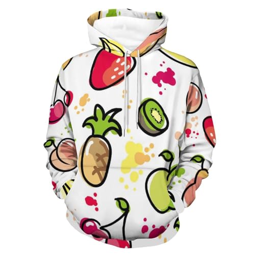 Sweat à capuche fini les pulls rêches avec ce sweatshirt doux motif fruit taille S