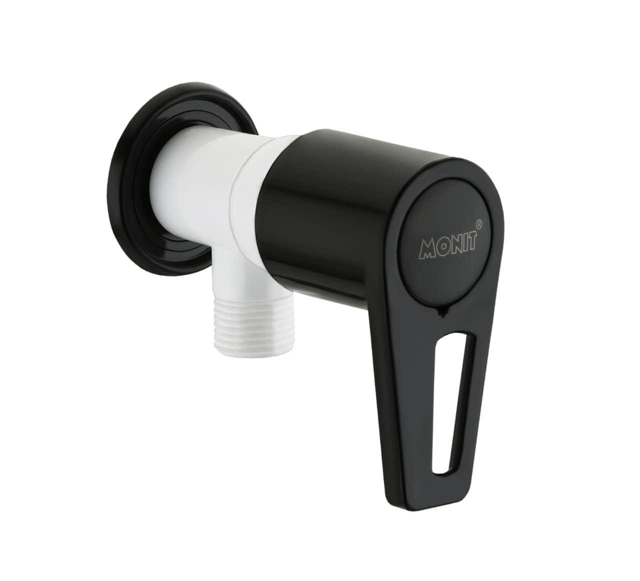 MONIT ABS Plastic Painted Angle Valve Water Tap, Bib Cock for Wall Flange - Hot & Cold Water Tap for Kitchen & Bathroom with Teflon Tape, Multicolor-image-7