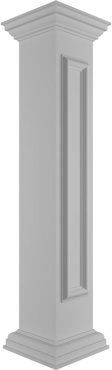 Ekena Millwork NWL08X48SPF0B0 Newel Posts, White