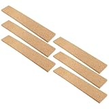 Angoily 6 Stück Selbstklebende Korkstreifen 30X5cm Naturfarbene Pinnwandleisten für Büro Memo Board und Nachrichtenwand Rahmenlos Wandfreundlich Vielseitig für Oberflächen