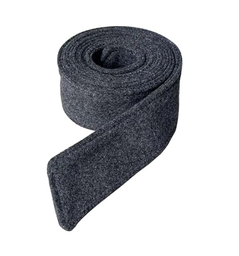 Fendawn Strive Double-Sided Coat Decorative Wide Clothes Belt Bow Tie Gray, Medium