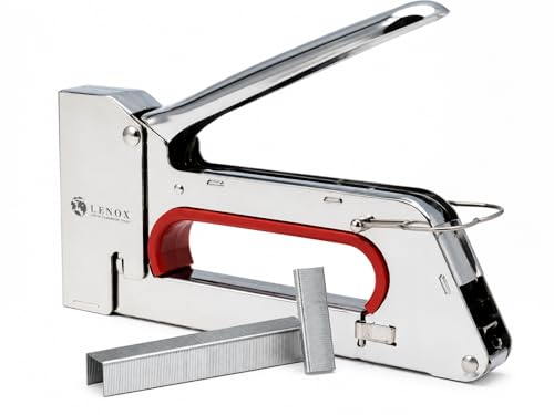 Mekanik Zımba Tabancası - Yedek Zımba Teli Hediyeli (13/4-8 mm), Profesyonel Ahşap, Mobilya ve Döşeme Zımbası, Ağır Hizmet Tipi Ergonomik Çelik El Aleti