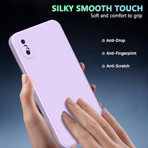 Image of for iPhone Xs Case Purple, Scratch Resistant with Soft Touch, Slim Thin Phone Cover for iPhone X 5.8 inch