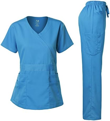 DAGACCI womens Womens's Stretch Ultra Soft Scrubs Set Classic (pack of 1)