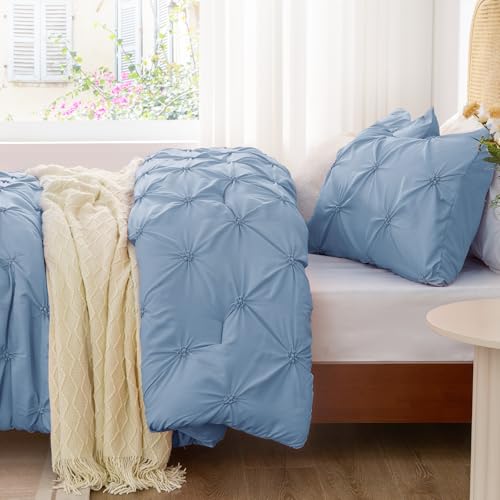 Image of BEDELITE King Comforter Set Cornflower Blue,Lightweight & Soft Comforter