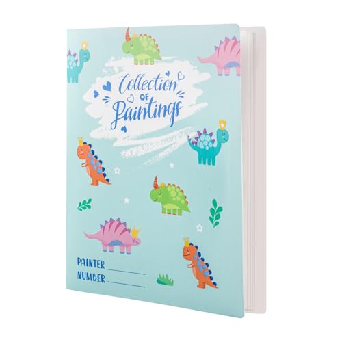 La mejor selección de Carpetas de dibujo los preferidos por los clientes. 46 Linda Patrones de Dinosaurios Carpeta con Fundas, Dibujos para Niños Pintura Carpeta de Portafolios con Cubierta Folder with Sleeves con 40 Bolsillos para Carpetas para...