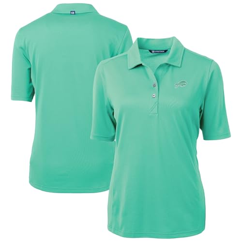 Cutter & Buck Women's Green Buffalo Bills Virtue Eco Pique Recycled Polo