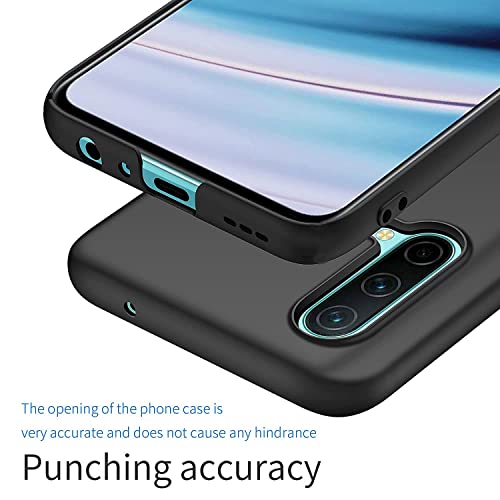 Image of Mobile Back Cover Case for Oneplus Nord CE (Silicone Case|CameraProtection|Black SC1510)