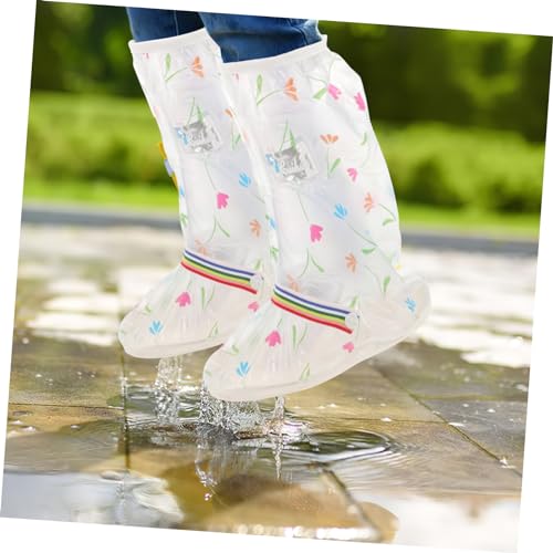 POPETPOP 1 par de cubiertas reutilizables para zapatos, protectores antideslizantes impermeables para actividades al aire libre, material fácil de limpiar miniatura 6