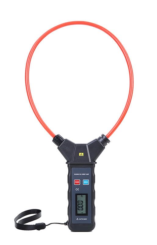 Flexible Large Current Clamp Meter Tester with Current Range AC 0.00A~9999A Resolution AC 10mA Coil Diameter Φ200mm Coil Thickness Φ7.5mm Data Storage 99 Groups Peak Value Hold Function