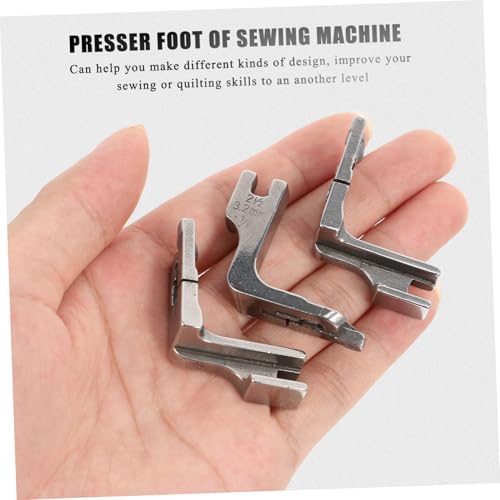 Set de 3 pies prensatelas multifunción para máquina de coser miniatura 4