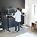 VIVO Electric Corner 58 x 35 in L-Shaped Standing Desk, Memory Height Adjustment, Holds 220 lbs, Reversible Black Top, Black Frame, DESK-KIT-1BRB