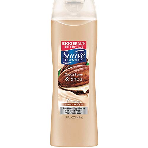 Suave Naturals Creamy Cocoa Butter & Shea Body Wash, 15 Ounce