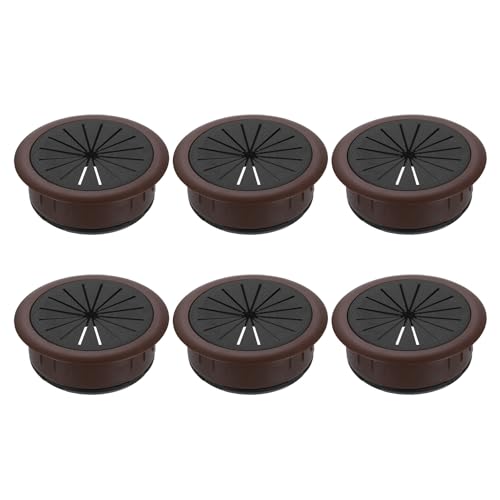 Œillet de bureau 50 mm pour ranger les fils de table et armoire lot de 6