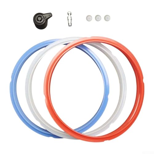 Oniissy 3-pack silikontätning för ringset med ångutlösningsventil för IP-DUO60, IP-DUO50 och -60 elektriska tryckkokare – läckagesäker design,