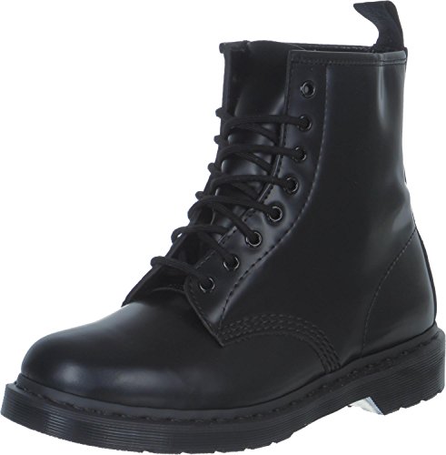 Dr. Martens, 1460 Mono 8-Eye Leather Boot for Men and Women, Black Smooth, 9 US Women/8 US Men