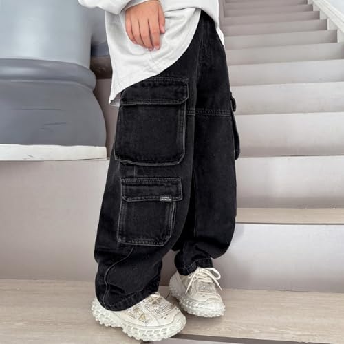 Pantalones vaqueros para niños de corte cómodo casual 5