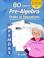Pre-Algebra: Order of Operations (PEMDAS): Pre-Algebra Practice Problems with Step-by-Step Answers, Middle School Math Workbook - 9th grade - Ages ... – Easy Learning Worksheets - With Answer Key 1635783224 Book Cover