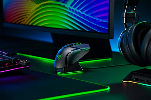 Basilisk Ultimate Mouse da Gioco Wireless con 11 Pulsanti Programmabili (Sensore Ottico 20k Focus+, Interruttore Ottico del mouse, Chroma RGB) Nero - Mouse gaming - Immagine 6