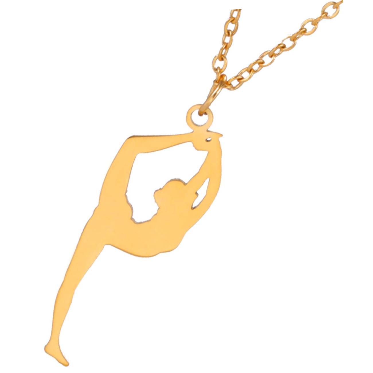 YARNOW collier en or chaîne de cou créative collier pendentif femme bijoux de cou Acier inoxydable Golden