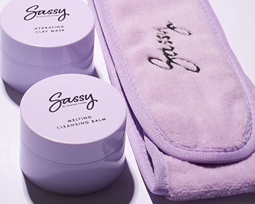 Sassy by Savannah Chrisley Pamper Yourself Kit - Cleansing Balm and Clay Mask with Headband - Perfectly Absorbs Excess Oils for Smoother Skin - Helps Reveal Clearer Complexion - 3 pc Spa Kit - Image 2
