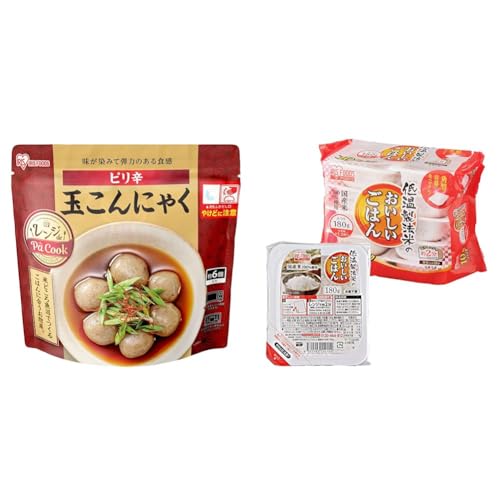 アイリスオーヤマ 新生活セット2点セット パックご飯180g×10P+玉こんにゃく