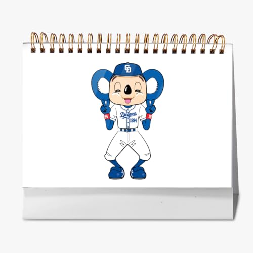 2026年 卓上カレンダー 中日ドラゴンズ 野球応援 デスクトップ カレンダー 小型 月間 書き込み 計画整理用 おしゃれ 記念品 プレゼント 2025年9月?2026年12月