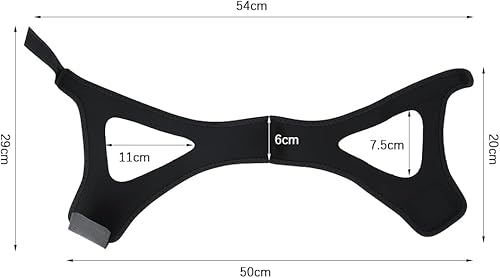 Miniatura 2 de ITODA Correa de barbilla antironquidos para usuarios de CPAP, correa de barbilla transpirable y ajustable para evitar ronquidos para hombres y