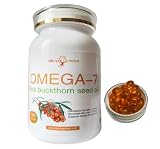 120 Omega 7 Sea Buckthorn Oil Capsules, 1000mg Each: Sea Buckthorn Oil Supplement for Skin, Eye, Hai