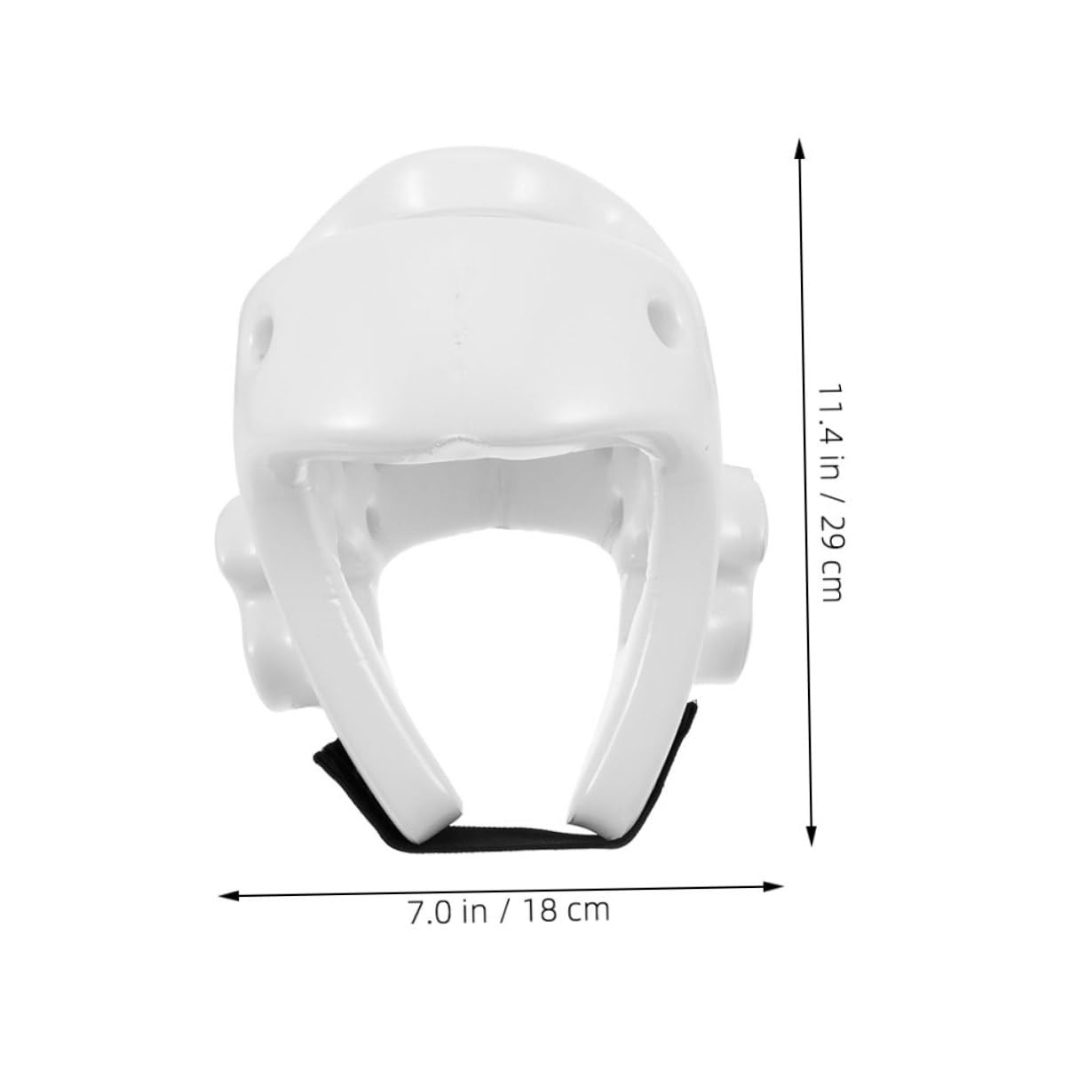 Casco da Boxe in Pu Bianco Regolabile per Taekwondo e Karate | Protezione da Allenamento, Vestibilità Sicura, Adatto a Sparring e Pratica Quotidiana