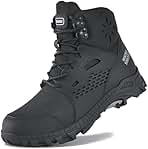 SUADEX Steel Toe Boots for Men Women Waterproof Arch Support Work Construction Indestructible Safety Boots