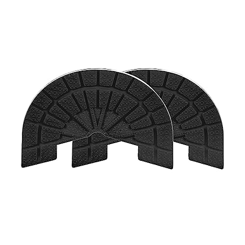 Image of HARFINGTON 1pair Shoe Sole Protector for Sneakers Size 8.5-9 Non Slip Pad Heel Plates Repair for Men and Women, Black