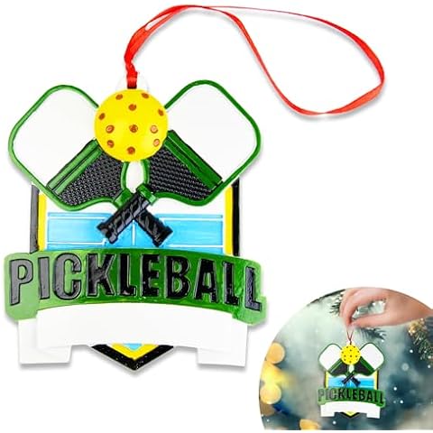 Iffitya Pickleball Pendand - Personalised Pitbull Shield Decoration Gift for Pickleball Lovers - Perfect Pickleball Gifts Cover